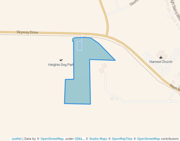 walking in High Sierra Park map in Billings