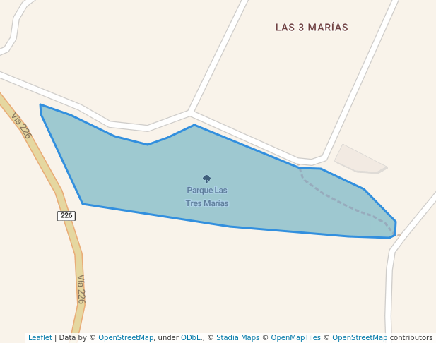Parque Las Tres Marías in San Marcos | Map and Routes