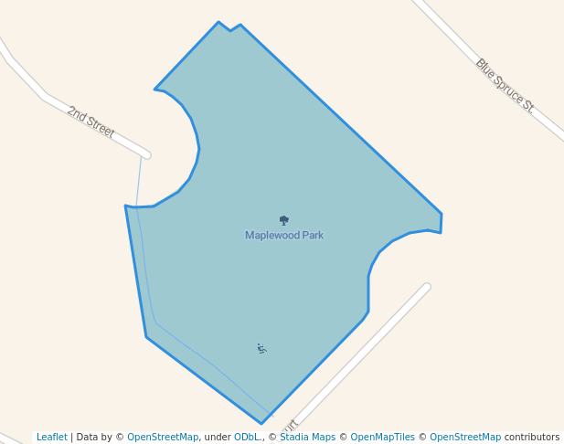 walking in Maplewood Park map in Frederick