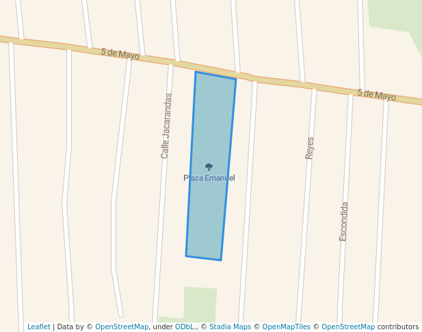 walking in Plaza Emanuel map in Ejido de Tequisistlán Primero