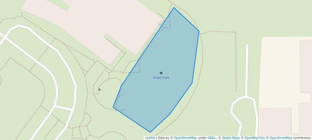 walking in Water Park map in Albertville