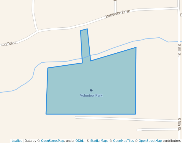 walking in Volunteer Park map in Carlisle