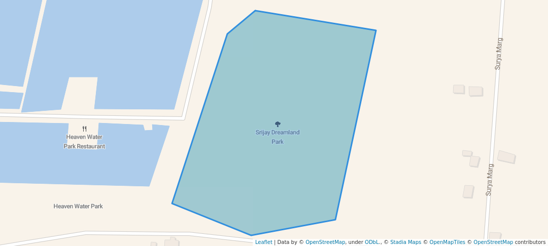 walking in Srijay Dreamland Park map in Birtamode