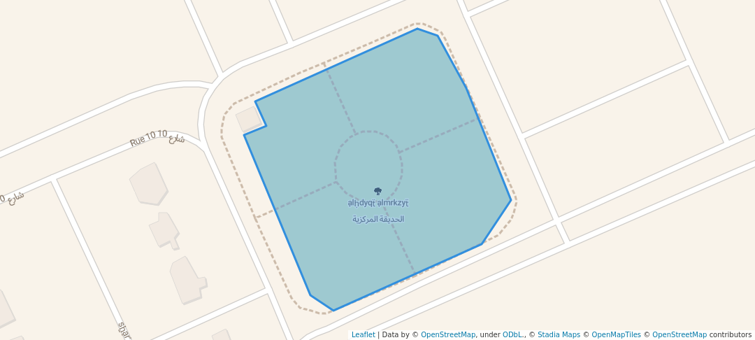 walking in الحديقة المركزية map in النجف،