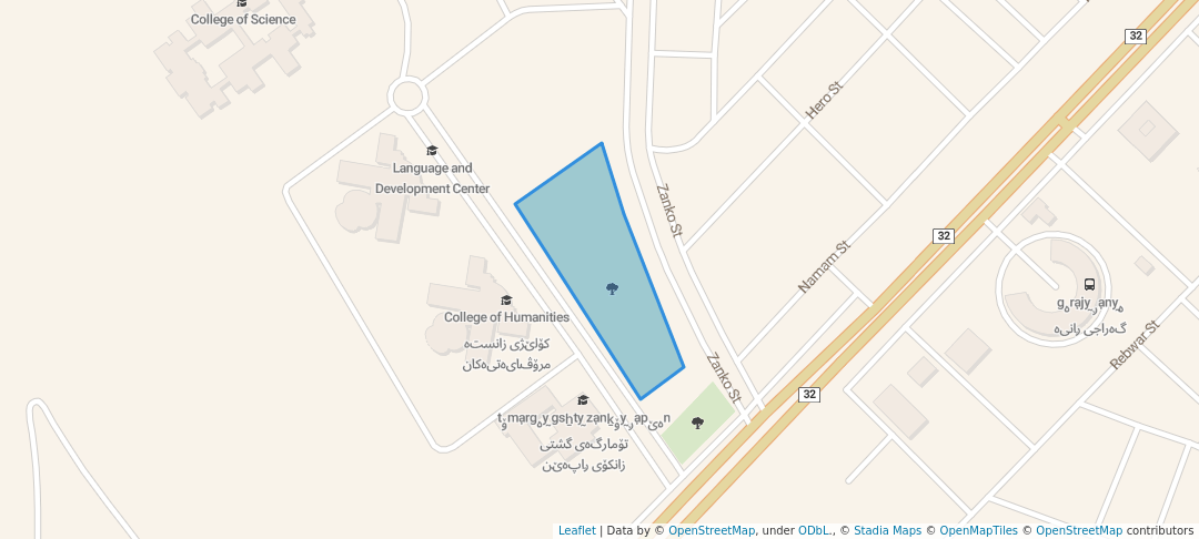 walking in Park map in Ranya