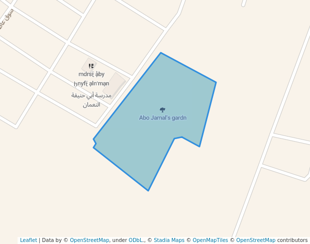 walking in Abo Jamal's gardn map in Damascus