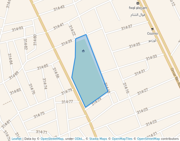 walking in Rahbi Park map in Baghdad