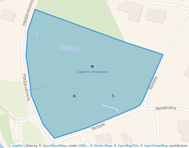 walking in Jupperin rantapuisto map in Espoo