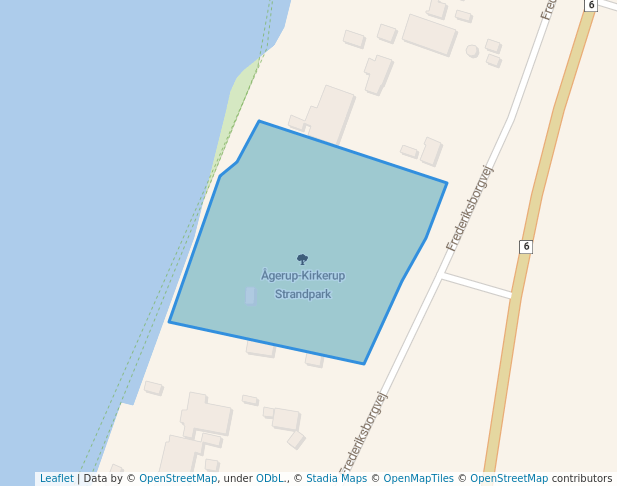 walking in Ågerup-Kirkerup Strandpark map in Roskilde