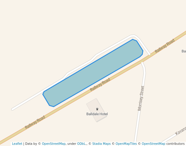 walking in Bruce Richardson Park map in Balldale