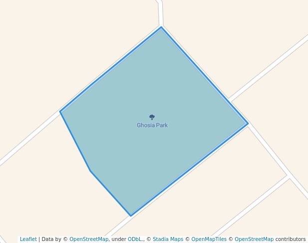 walking in Ghosia Park map in Shahkot