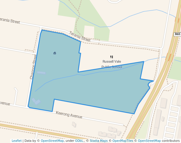 walking in Cawley Park map in Russell Vale