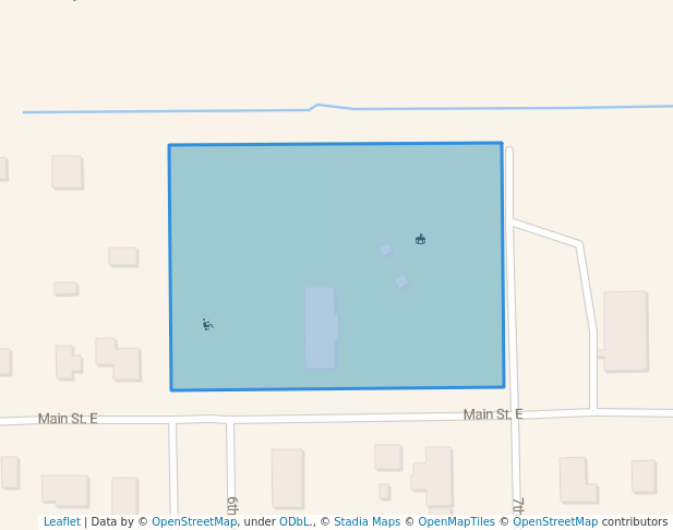 walking in Watertower Park map in Mayville