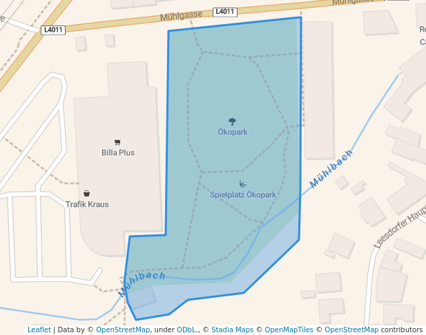 walking in Ökopark map in Baden