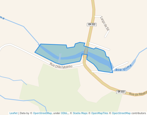 walking in Parque de Merendas de Sá map in Sandim