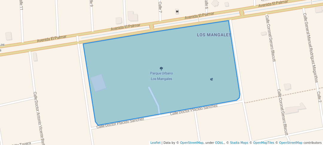 walking in Parque Urbano Los Mangales map in Santa Cruz de la Sierra