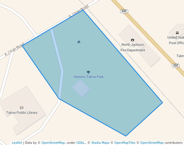 walking in Historic Talmo Park map in Talmo