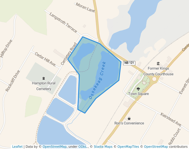 walking in Rotary Nature Park map in Hampton