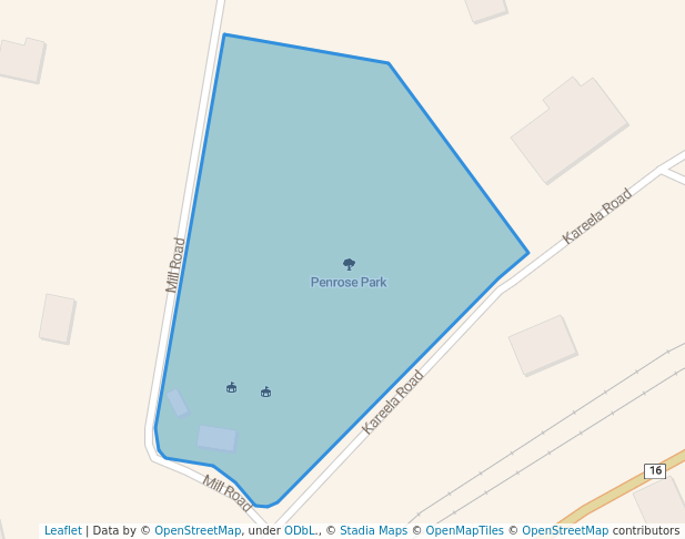 walking in Penrose Park map in Penrose