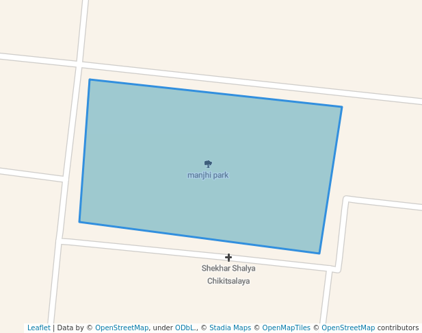 walking in Manjhi Park map in Patna