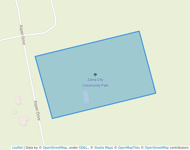 walking in Zama City Community Park map in Zama City