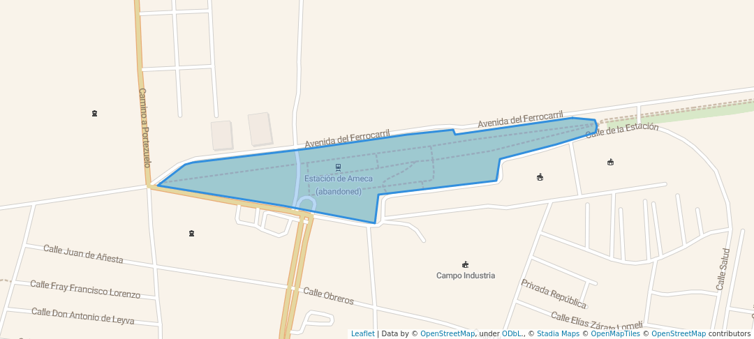 walking in Parque Ex estación del tren Ameca map in Ameca