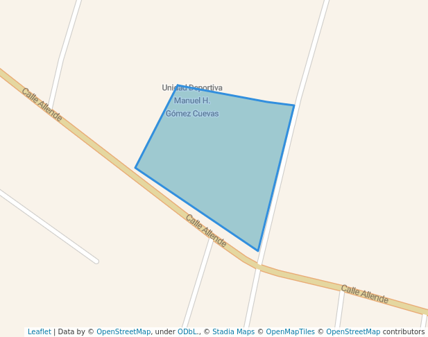 walking in Parque de la unidad Gral. Manuel H. Cuevas Gomez Cuevas map in Ameca