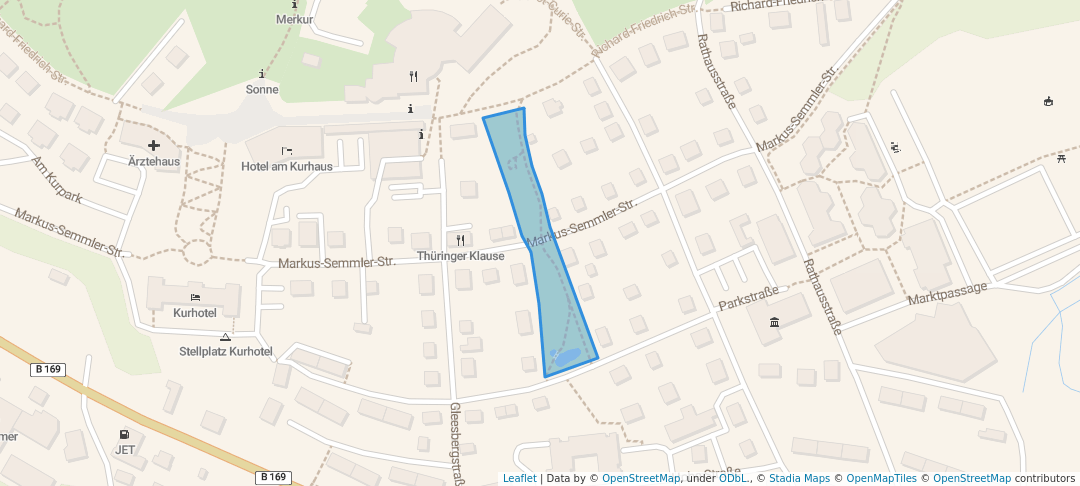 walking in Richard-Friedrich-Park map in Aue-Bad Schlema