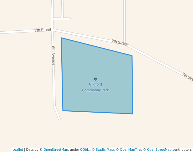 walking in Gildford Community Park map in Gildford