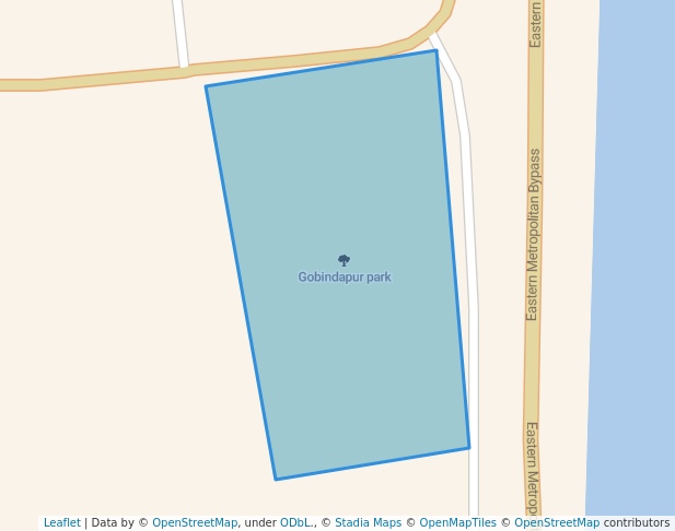 walking in Gobindapur park map in Baruipur