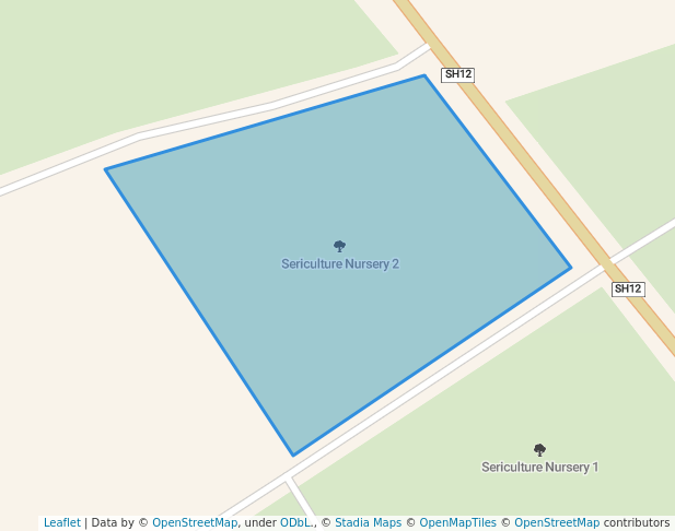 walking in Sericulture Nursery 2 map in Siliguri