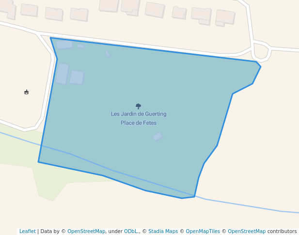 Les Jardin de Guerting Place de Fetes