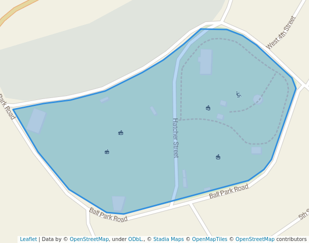 walking in Elkhorn City Park map in Elkhorn City