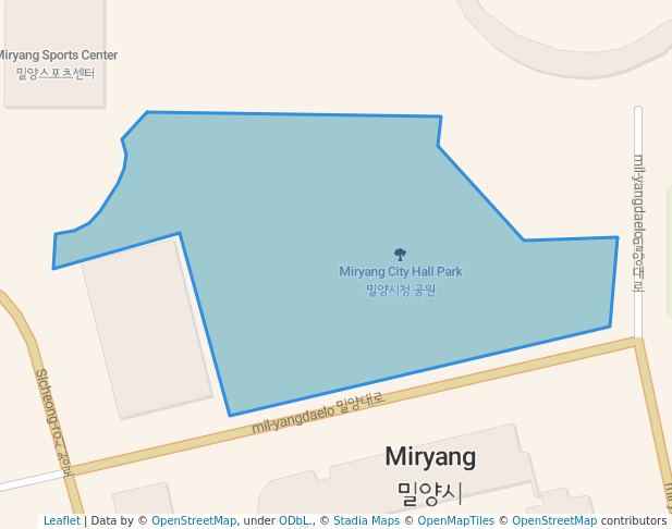 Miryang City Hall Park