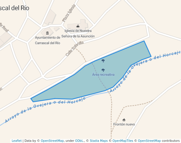 Área recreativa in Carrascal del Río | Map and Routes