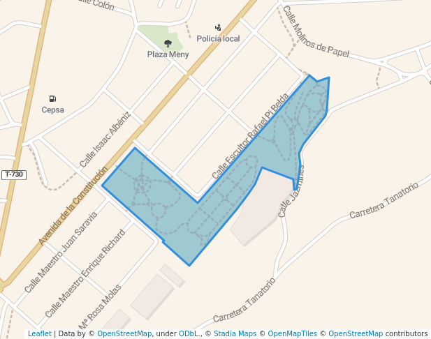 walking in Pedro García Esteller map in Caravaca de la Cruz