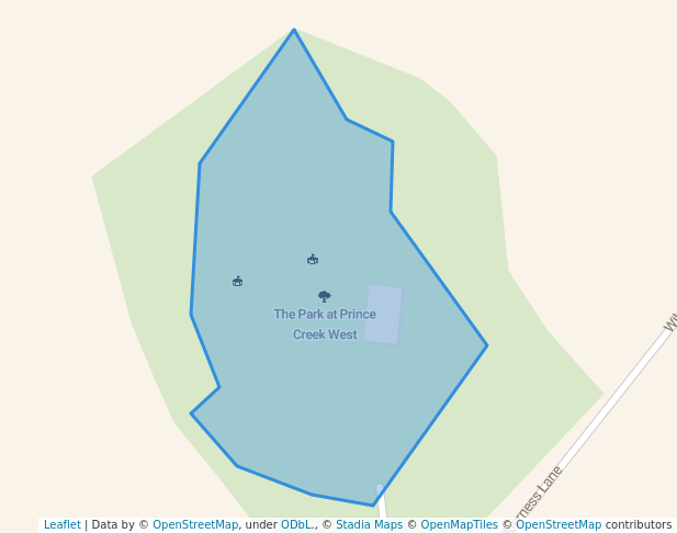 walking in The Park at Prince Creek West map in Murrells Inlet