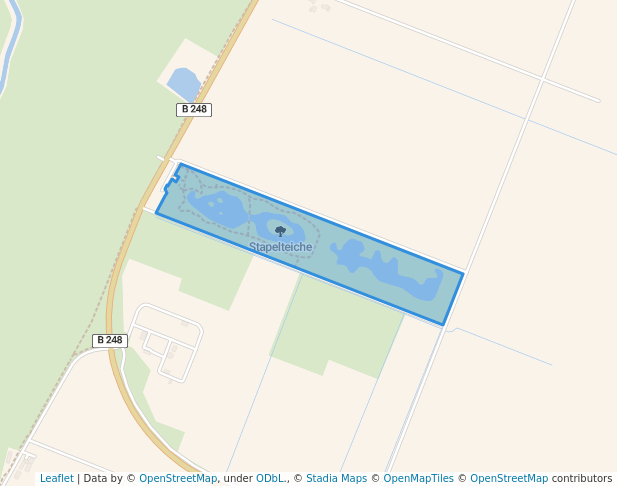 walking in Stapelteiche map in Salzwedel