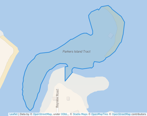 walking in Parkers Island Tract map in Mashpee
