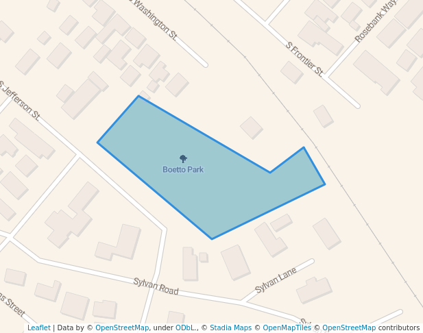 walking in Boetto Park map in Wickenburg