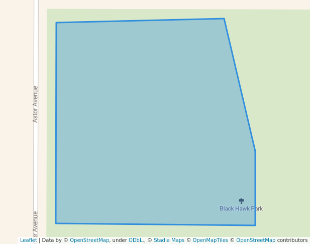 walking in Black Hawk Park map in Belgrade