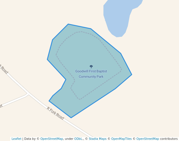 walking in Goodwill First Baptist Community Park map in Madison