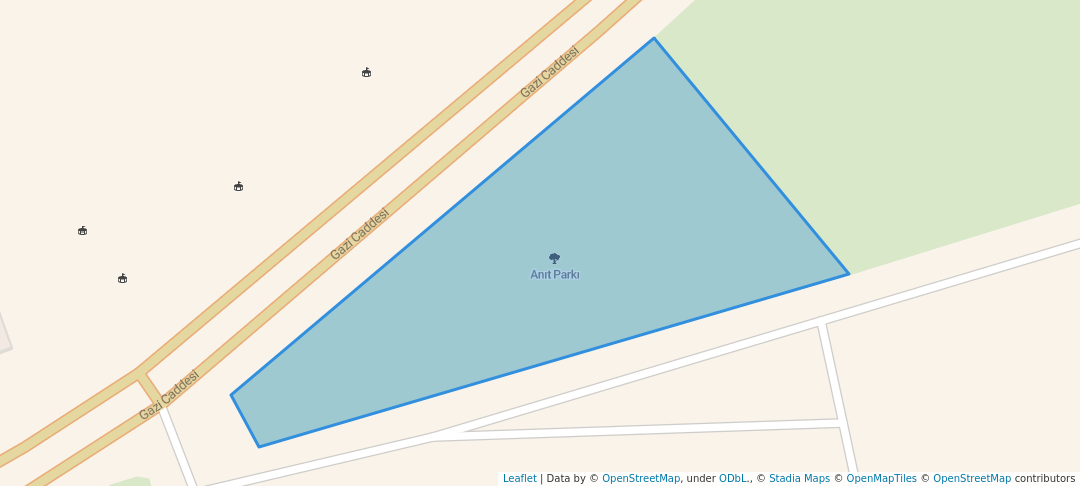 walking in Anıt Parkı map in Çorum