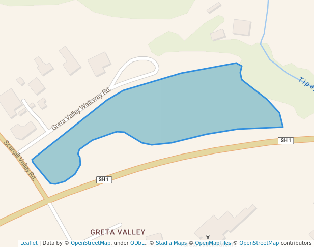 walking in Ti Papa Stream Reserve map in Greta Valley