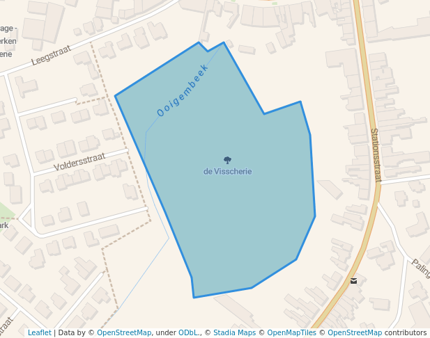 walking in de Visscherie map in Oostrozebeke