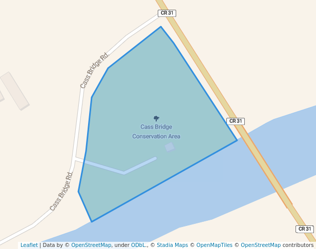 walking in Cass Bridge Conservation Area map in Winchester