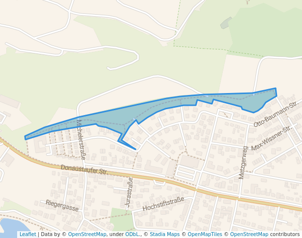 walking in Sandfrauenpark map in Regensburg