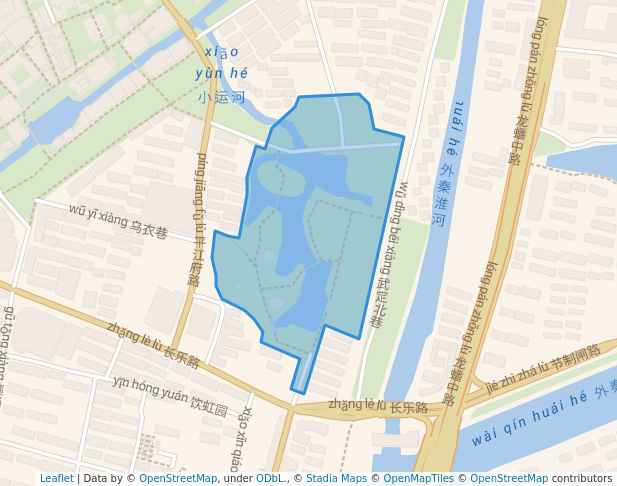 walking in 白鹭洲公园 map in Nan Jing Shi