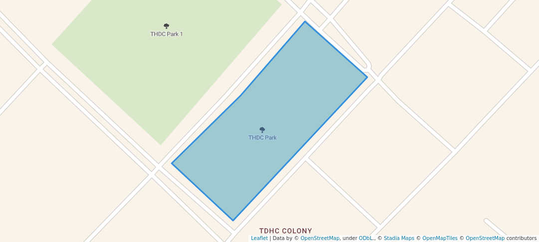 walking in THDC Park map in Rishikesh