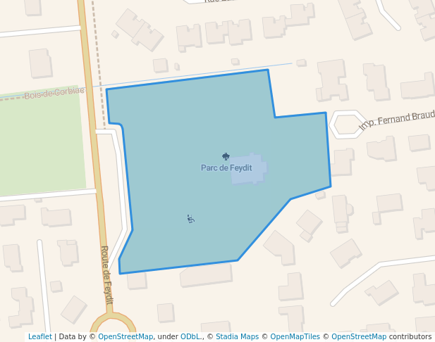 walking in Parc de Feydit map in Saint-Médard-en-Jalles